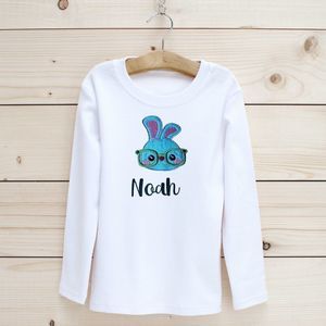 Boys Bunny Easter Long sleeve shirt personalized